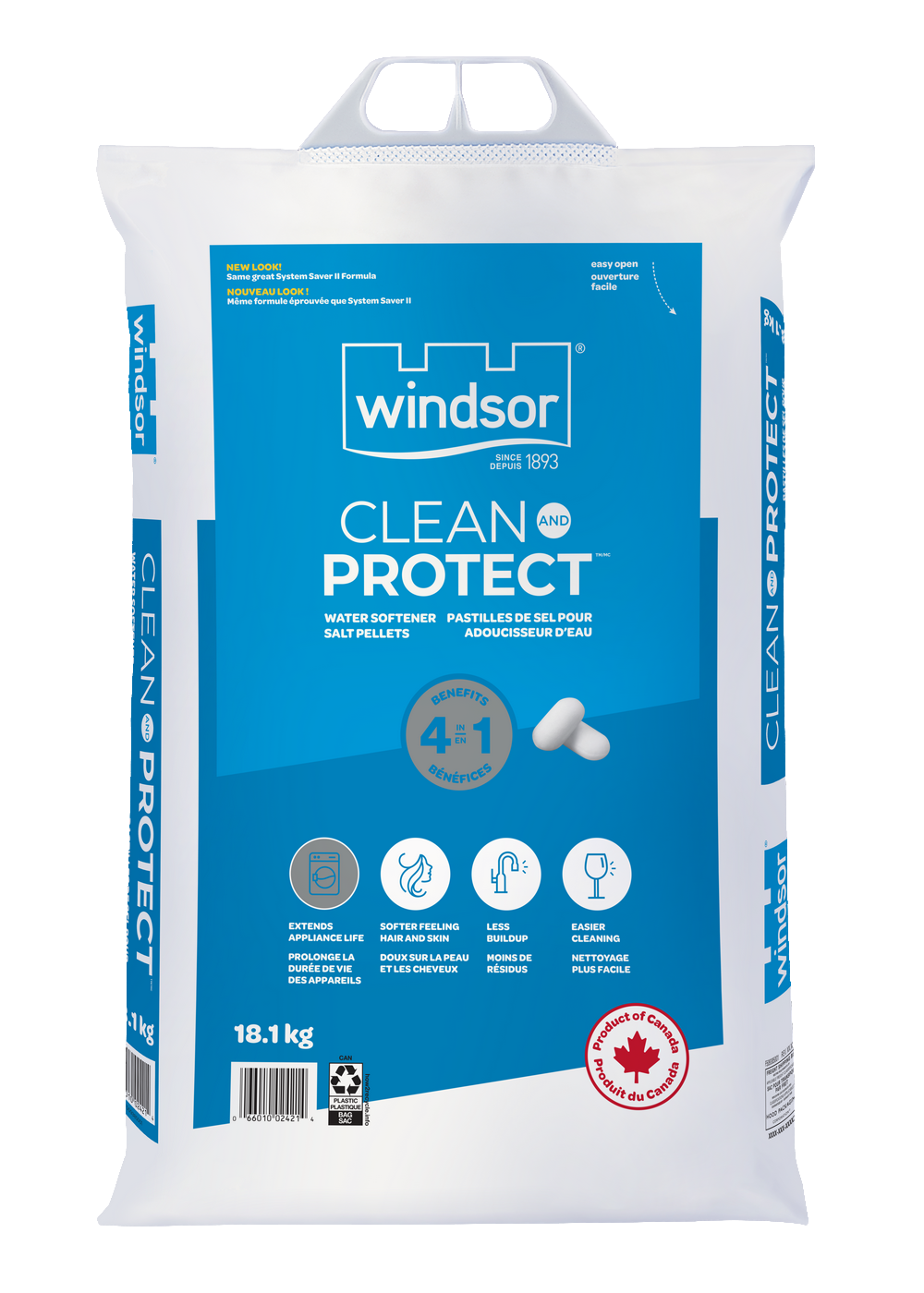 Clean And Protect Water Softener Salt Pellets - 3 Pack (120 Lbs Total) For Hard Water Problems